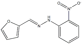 2-furaldehyde N-(2-nitrophenyl)hydrazone Struktur