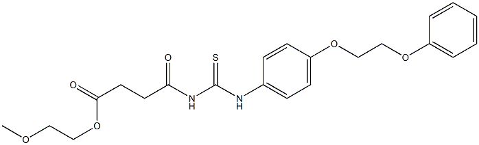  2-methoxyethyl 4-oxo-4-({[4-(2-phenoxyethoxy)anilino]carbothioyl}amino)butanoate