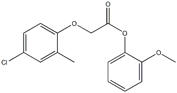 2-methoxyphenyl 2-(4-chloro-2-methylphenoxy)acetate Structure