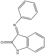 3-(phenylimino)-1,3-dihydro-2H-indol-2-one 结构式