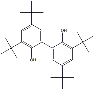3,3',5,5'-tetra(tert-butyl)[1,1'-biphenyl]-2,2'-diol Structure