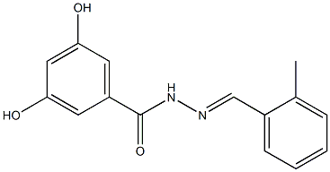 3,5-dihydroxy-N'-[(E)-(2-methylphenyl)methylidene]benzohydrazide|