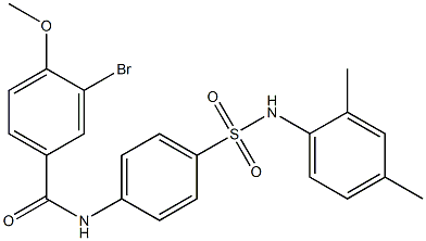 3-bromo-N-{4-[(2,4-dimethylanilino)sulfonyl]phenyl}-4-methoxybenzamide Structure