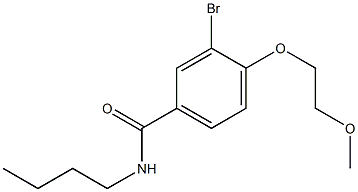 3-bromo-N-butyl-4-(2-methoxyethoxy)benzamide Structure