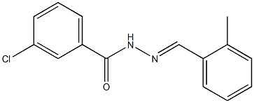 3-chloro-N'-[(E)-(2-methylphenyl)methylidene]benzohydrazide