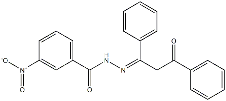 3-nitro-N'-[(Z)-3-oxo-1,3-diphenylpropylidene]benzohydrazide Structure