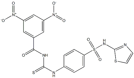 4-({[(3,5-dinitrobenzoyl)amino]carbothioyl}amino)-N-(1,3-thiazol-2-yl)benzenesulfonamide