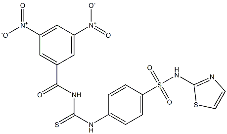  4-({[(3,5-dinitrobenzoyl)amino]carbothioyl}amino)-N-(1,3-thiazol-2-yl)benzenesulfonamide