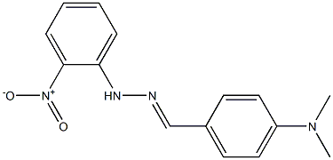 4-(dimethylamino)benzaldehyde N-(2-nitrophenyl)hydrazone Structure
