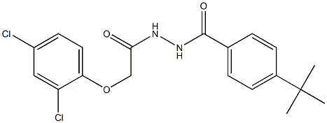 4-(tert-butyl)-N'-[2-(2,4-dichlorophenoxy)acetyl]benzohydrazide Structure