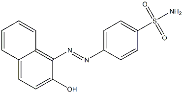 4-[(E)-2-(2-hydroxy-1-naphthyl)diazenyl]benzenesulfonamide,,结构式