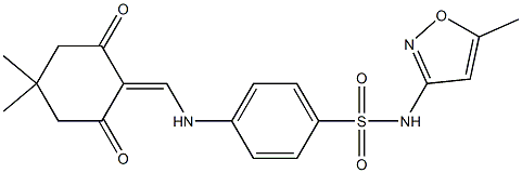 4-{[(4,4-dimethyl-2,6-dioxocyclohexylidene)methyl]amino}-N-(5-methyl-3-isoxazolyl)benzenesulfonamide
