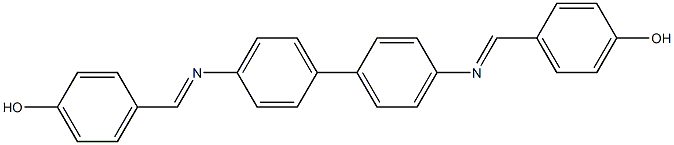 4-{[(4'-{[(E)-(4-hydroxyphenyl)methylidene]amino}[1,1'-biphenyl]-4-yl)imino]methyl}phenol Structure