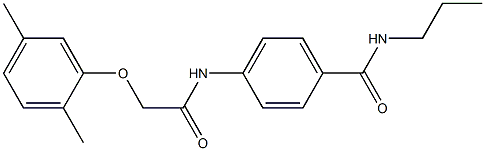 4-{[2-(2,5-dimethylphenoxy)acetyl]amino}-N-propylbenzamide