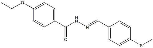 4-ethoxy-N'-{(E)-[4-(methylsulfanyl)phenyl]methylidene}benzohydrazide