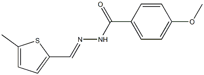 4-methoxy-N'-[(E)-(5-methyl-2-thienyl)methylidene]benzohydrazide|