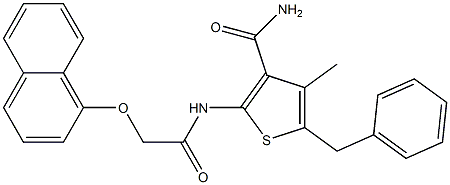 5-benzyl-4-methyl-2-{[2-(1-naphthyloxy)acetyl]amino}-3-thiophenecarboxamide