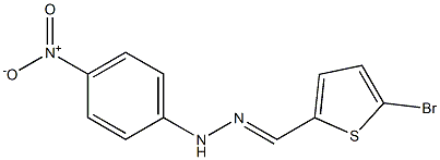 5-bromo-2-thiophenecarbaldehyde N-(4-nitrophenyl)hydrazone Structure