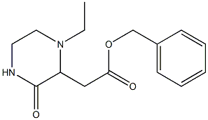 benzyl 2-(1-ethyl-3-oxo-2-piperazinyl)acetate Structure