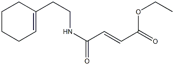 ethyl (E)-4-{[2-(1-cyclohexen-1-yl)ethyl]amino}-4-oxo-2-butenoate 结构式