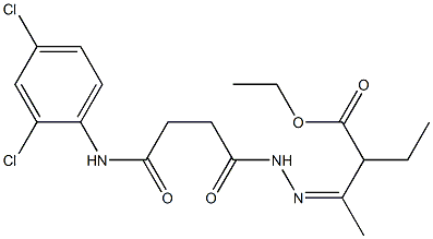 ethyl 3-{(Z)-2-[4-(2,4-dichloroanilino)-4-oxobutanoyl]hydrazono}-2-ethylbutanoate
