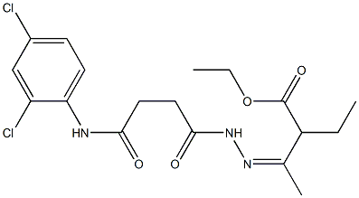  ethyl 3-{(Z)-2-[4-(2,4-dichloroanilino)-4-oxobutanoyl]hydrazono}-2-ethylbutanoate