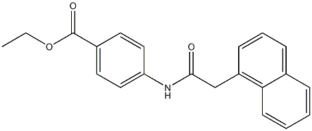 ethyl 4-{[2-(1-naphthyl)acetyl]amino}benzoate Structure