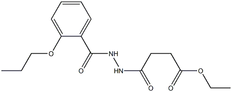 ethyl 4-oxo-4-[2-(2-propoxybenzoyl)hydrazino]butanoate Structure