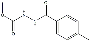 methyl 2-(4-methylbenzoyl)-1-hydrazinecarboxylate Struktur