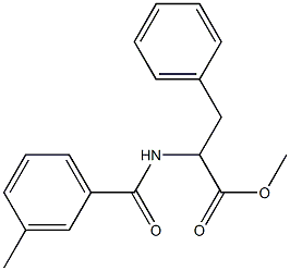 methyl 2-[(3-methylbenzoyl)amino]-3-phenylpropanoate Structure