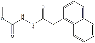 methyl 2-[2-(1-naphthyl)acetyl]-1-hydrazinecarboxylate Struktur