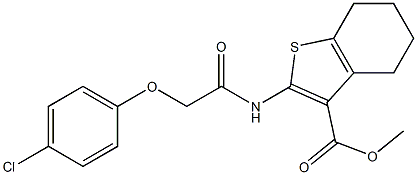 methyl 2-{[2-(4-chlorophenoxy)acetyl]amino}-4,5,6,7-tetrahydro-1-benzothiophene-3-carboxylate