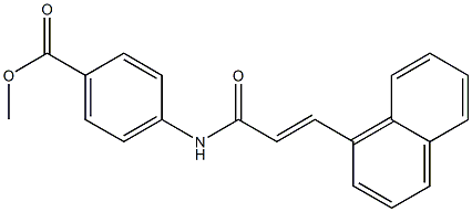 methyl 4-{[(E)-3-(1-naphthyl)-2-propenoyl]amino}benzoate Structure