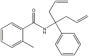 N-(1-allyl-1-phenyl-3-butenyl)-2-methylbenzamide 化学構造式