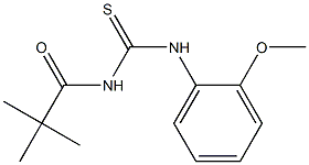 N-(2,2-dimethylpropanoyl)-N'-(2-methoxyphenyl)thiourea Structure