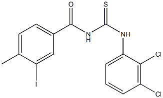 N-(2,3-dichlorophenyl)-N'-(3-iodo-4-methylbenzoyl)thiourea Structure