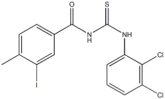 N-(2,3-dichlorophenyl)-N'-(3-iodo-4-methylbenzoyl)thiourea 化学構造式