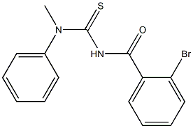 N'-(2-bromobenzoyl)-N-methyl-N-phenylthiourea,,结构式