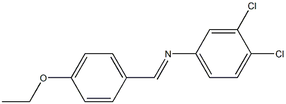 3,4-dichloro-N-[(E)-(4-ethoxyphenyl)methylidene]aniline Structure