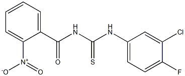 N-(3-chloro-4-fluorophenyl)-N'-(2-nitrobenzoyl)thiourea