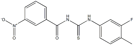 N-(3-fluoro-4-methylphenyl)-N'-(3-nitrobenzoyl)thiourea|