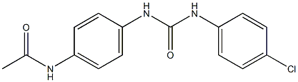 N-(4-{[(4-chloroanilino)carbonyl]amino}phenyl)acetamide Structure