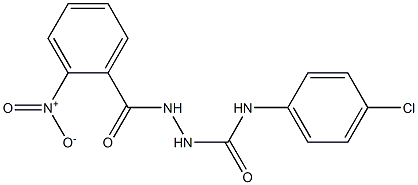 N-(4-chlorophenyl)-2-(2-nitrobenzoyl)-1-hydrazinecarboxamide Structure