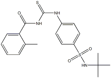  N-(tert-butyl)-4-({[(2-methylbenzoyl)amino]carbothioyl}amino)benzenesulfonamide