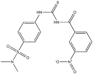 N,N-dimethyl-4-({[(3-nitrobenzoyl)amino]carbothioyl}amino)benzenesulfonamide