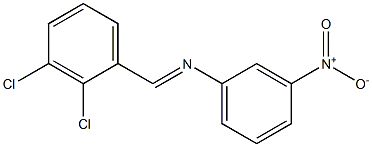 N-[(E)-(2,3-dichlorophenyl)methylidene]-N-(3-nitrophenyl)amine Struktur