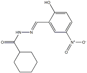 N'-[(E)-(2-hydroxy-5-nitrophenyl)methylidene]cyclohexanecarbohydrazide Structure