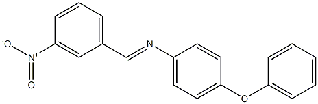 N-[(E)-(3-nitrophenyl)methylidene]-N-(4-phenoxyphenyl)amine 结构式