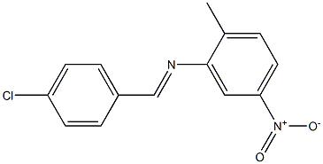 N-[(E)-(4-chlorophenyl)methylidene]-N-(2-methyl-5-nitrophenyl)amine|