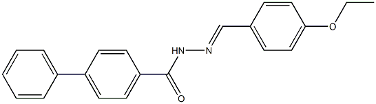 N'-[(E)-(4-ethoxyphenyl)methylidene][1,1'-biphenyl]-4-carbohydrazide Structure